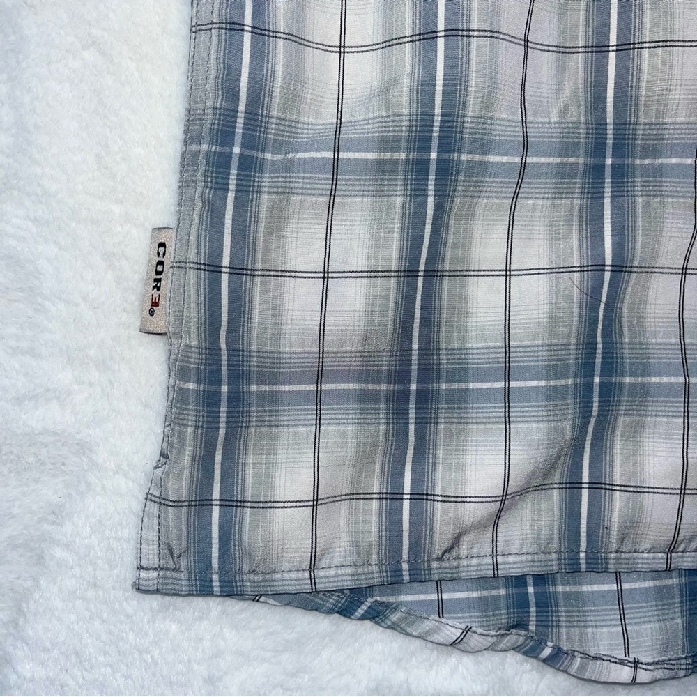 Simms Shirt Mens MD Plaid Short Sleeve Button Up Fishing COR3 Vented Tattersall - Picture 7 of 10